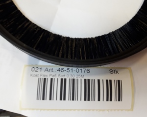 Strip brush Flex Pa6 black 20mm 25m M&M
